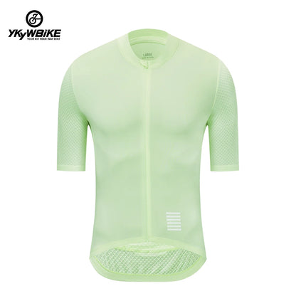 YKYWBIKE - Maillot de ciclismo para hombre, camiseta de ciclismo de montaña, camiseta de ciclismo de descenso, ropa de ciclismo de manga corta de equipo profesional de alta calidad