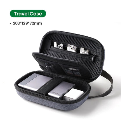 UGREEN Hard Disk Drive Case for 2.5 inch External Hard Drive Portable HDD SSD Box for Power Bank Storage Case Travel Bag