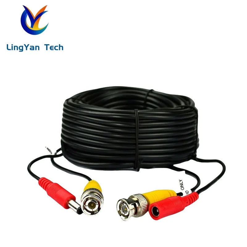 5-50M BNC+DC Connector 2 in 1 BNC CCTV Cable coaxial Video Power AHD Cameras for DVR System Drop Shipping