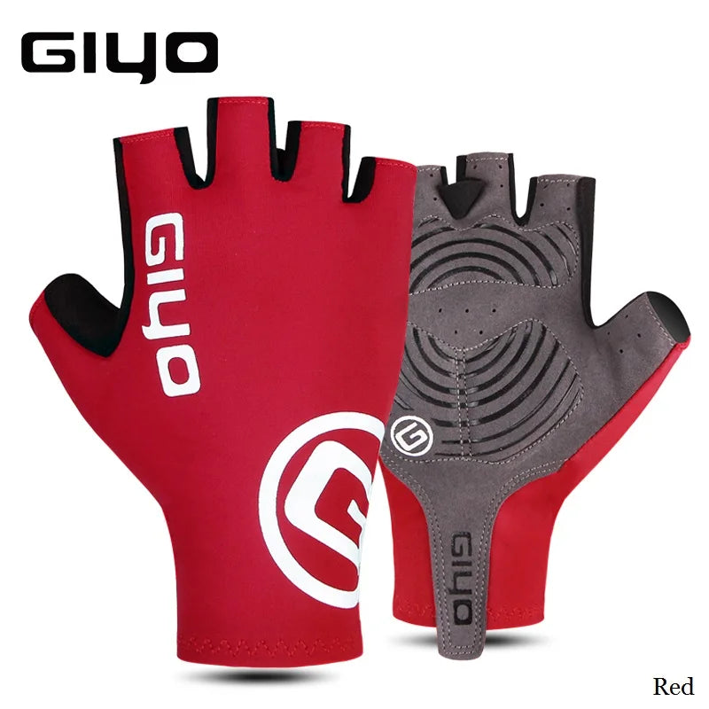 Giyo Breaking Wind Cycling Half Finger Gloves Anti-slip Bicycle Mittens Racing Road Bike Glove MTB Biciclet Guantes Ciclismo