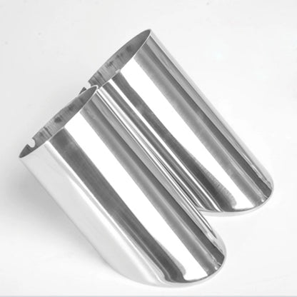 AQTQAQ Chrome Plating Stainless Steel Car Exhaust Muffler Tip Pipes Covers for Audi A1 A3 A4 TT 2009-2015 / VW Volkswagen PASSAT