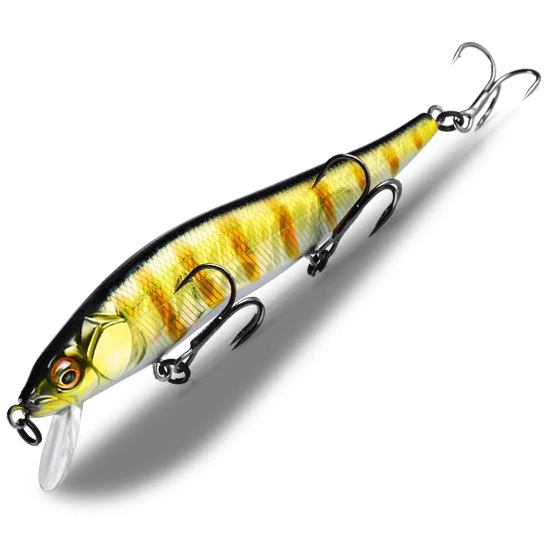 BEARKING 11cm 14g Señuelos de pesca duros superiores Cebos de calidad Minnow Wobblers Buena acción Aparejos de pesca profesionales artificiales