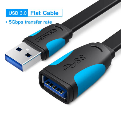 Cable USB a USB Vention Cable de extensión USB 3.0 2.0 macho a hembra Cable de datos USB 3.0 para Smart TV PC SSD Cable extensor USB 2.0