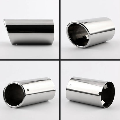 AQTQAQ Chrome Plating Stainless Steel Car Exhaust Muffler Tip Pipes Covers for Audi A1 A3 A4 TT 2009-2015 / VW Volkswagen PASSAT