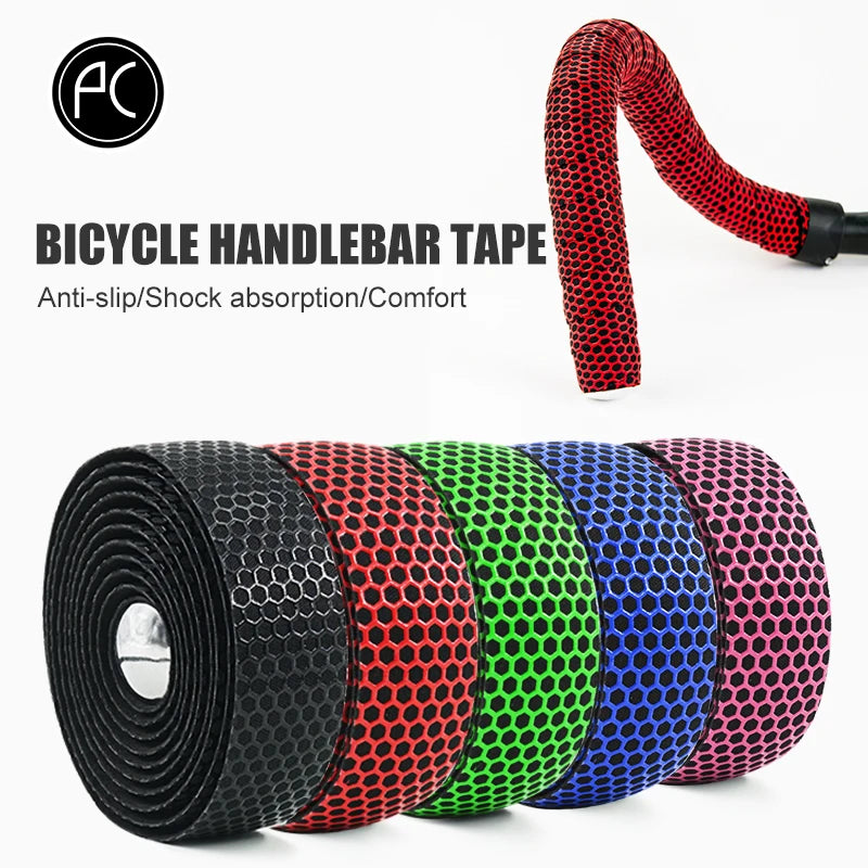 Cinta para manillar de bicicleta PCycling, de cuero sintético perforado, suave y transpirable, para bicicleta de montaña y de carretera