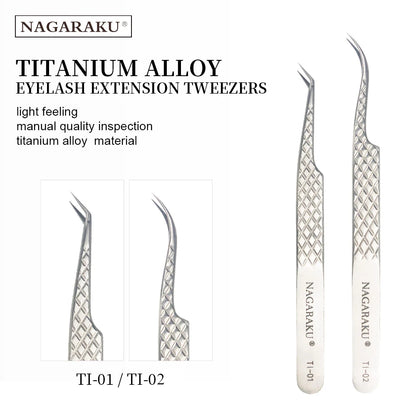 NAGARAKU Eyelash Extension Tweezers Makeup Stainless Steel Eyelash 3D accurate Clip