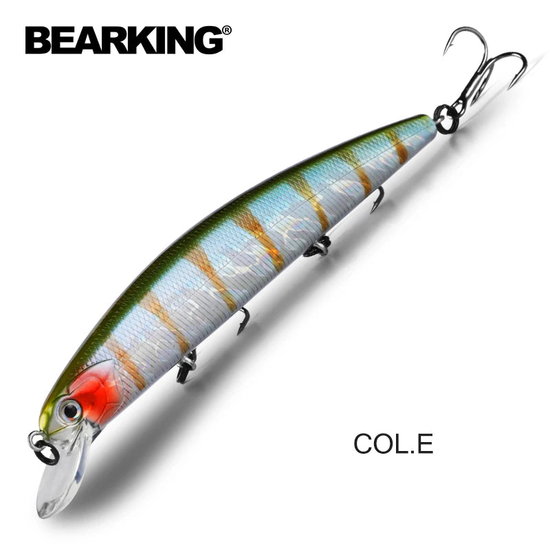 Señuelos de pesca de nuevo modelo, cebo duro, wobblers de calidad, sistema de peso superpesado Bearking 11 cm 17 g Dive 1,5 m, lanzamiento largo SP minnow