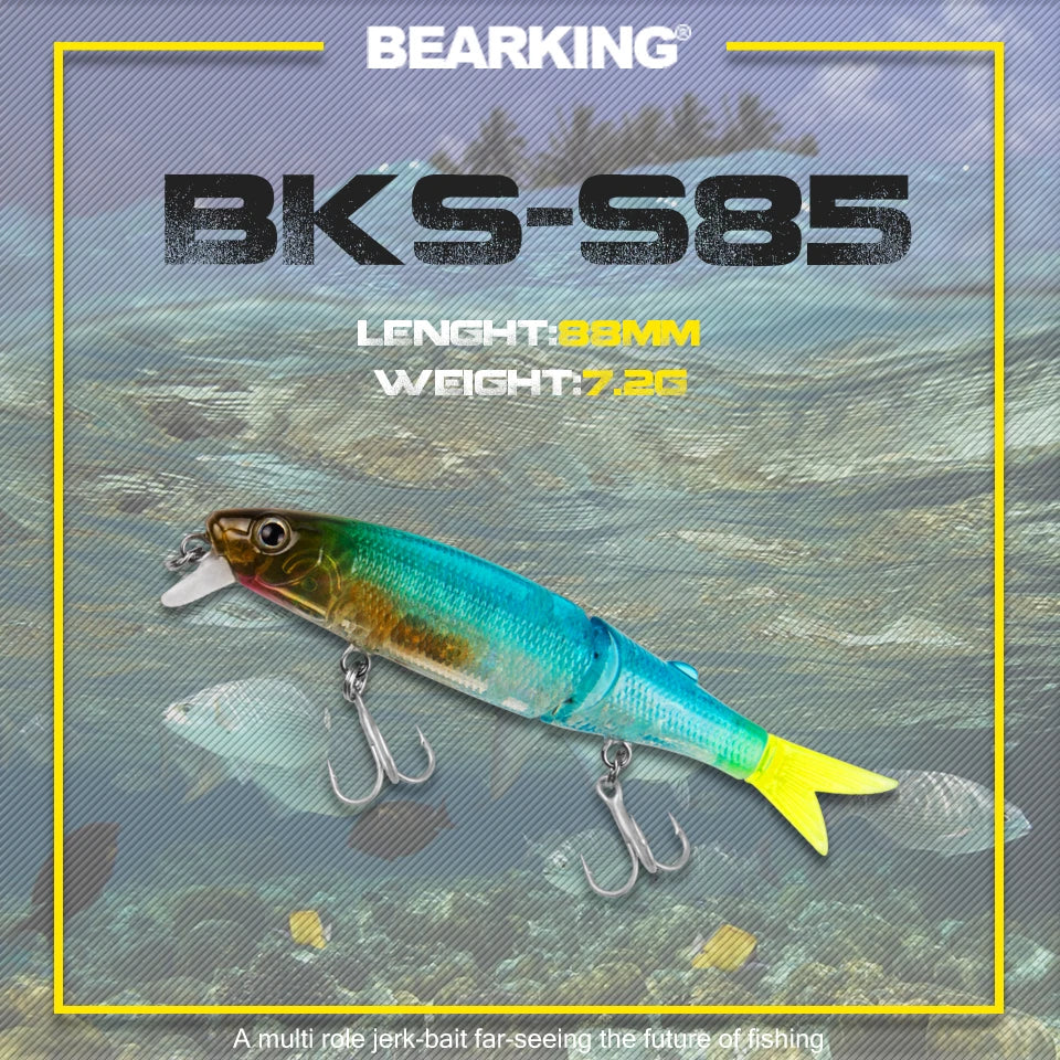 BEARKING 8.8cm 7.2g fishing lures minnow quality painting professional action baits hot model crankbaits penceil bait popper