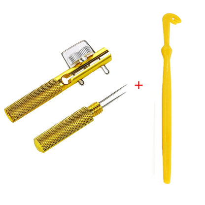 Full Metal Fishing Hook Knotting Tool & Tie Hook Loop Making Device & Hooks Decoupling remover Carp Fishing Accessory