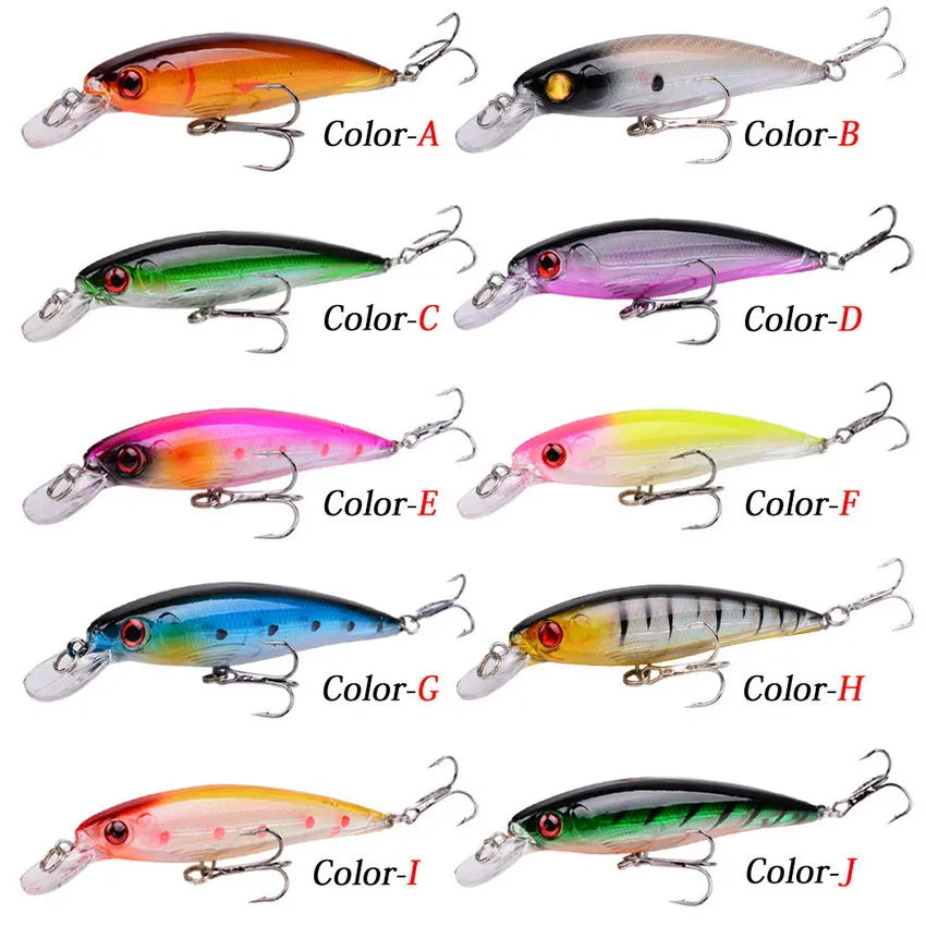 1PCS Laser Minnow Fishing Lure 11CM 13G pesca hooks fish wobbler tackle crankbait artificial japan hard bait swimbait