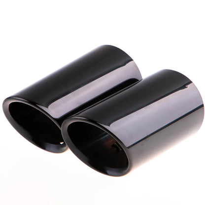 AQTQAQ Chrome Plating Stainless Steel Car Exhaust Muffler Tip Pipes Covers for Audi A1 A3 A4 TT 2009-2015 / VW Volkswagen PASSAT