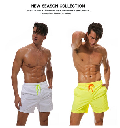 ESCATCH Man Swimwear Swim Shorts Trunks Beach Board Shorts Swimming Pants Swimsuits Mens Running Sports Surffing Shorts