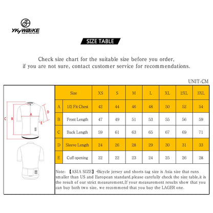 YKYWBIKE - Maillot de ciclismo para hombre, camiseta de ciclismo de montaña, camiseta de ciclismo de descenso, ropa de ciclismo de manga corta de equipo profesional de alta calidad