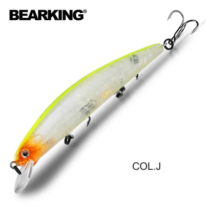 Señuelos de pesca de nuevo modelo, cebo duro, wobblers de calidad, sistema de peso superpesado Bearking 11 cm 17 g Dive 1,5 m, lanzamiento largo SP minnow