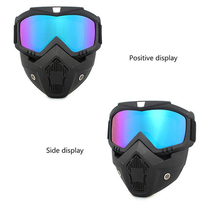 Dustproof Motocross Glasses Adjustable Motorcycle Goggles Breathable Full Face Protective Motorbike Dirt Bike Off-road Mask