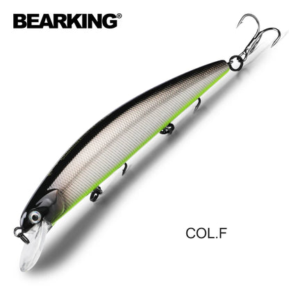 Señuelos de pesca de nuevo modelo, cebo duro, wobblers de calidad, sistema de peso superpesado Bearking 11 cm 17 g Dive 1,5 m, lanzamiento largo SP minnow