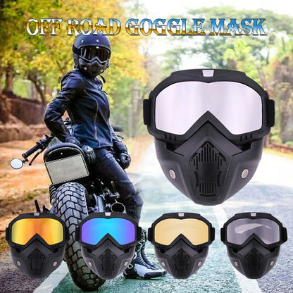 Dustproof Motocross Glasses Adjustable Motorcycle Goggles Breathable Full Face Protective Motorbike Dirt Bike Off-road Mask