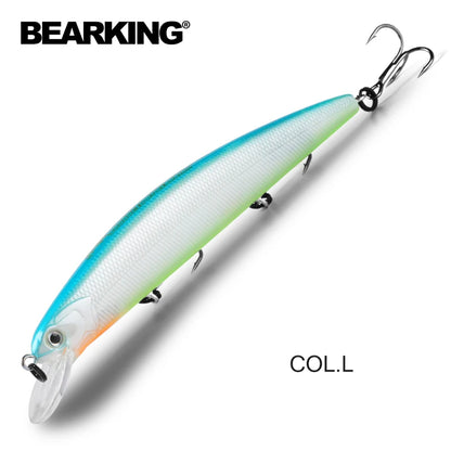 Señuelos de pesca de nuevo modelo, cebo duro, wobblers de calidad, sistema de peso superpesado Bearking 11 cm 17 g Dive 1,5 m, lanzamiento largo SP minnow