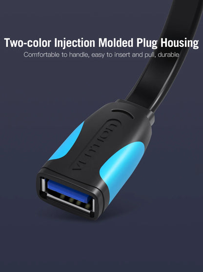 Vention USB to USB Cable USB 3.0 2.0 Male to Female Extension Cable USB 3.0 Data Cord for Smart TV PC SSD USB 2.0 Cable Extender