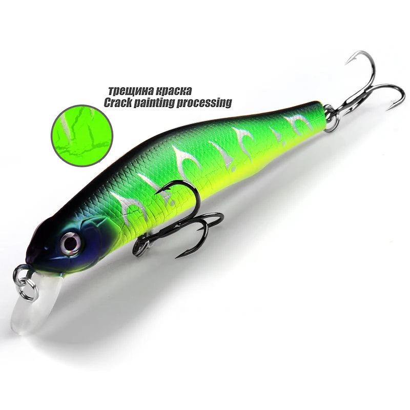 BEARKING 80mm 8.5g professional quality magnet weight fishing lures minnow crank hot model Artificial Bait Tackle