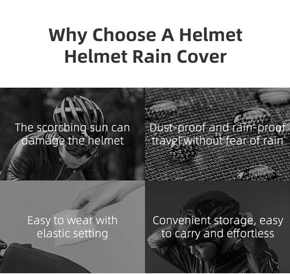 ROCKBROS - Fundas para casco de bicicleta de ciclismo, resistentes al viento, impermeables y a prueba de polvo, funda protectora para casco de bicicleta de montaña o carretera