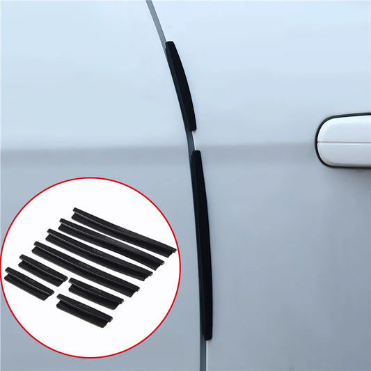 Juego de 8 tiras protectoras para bordes laterales de puertas de coche, para SUV, parachoques, manija, cubierta protectora, pegatina universal para automóvil