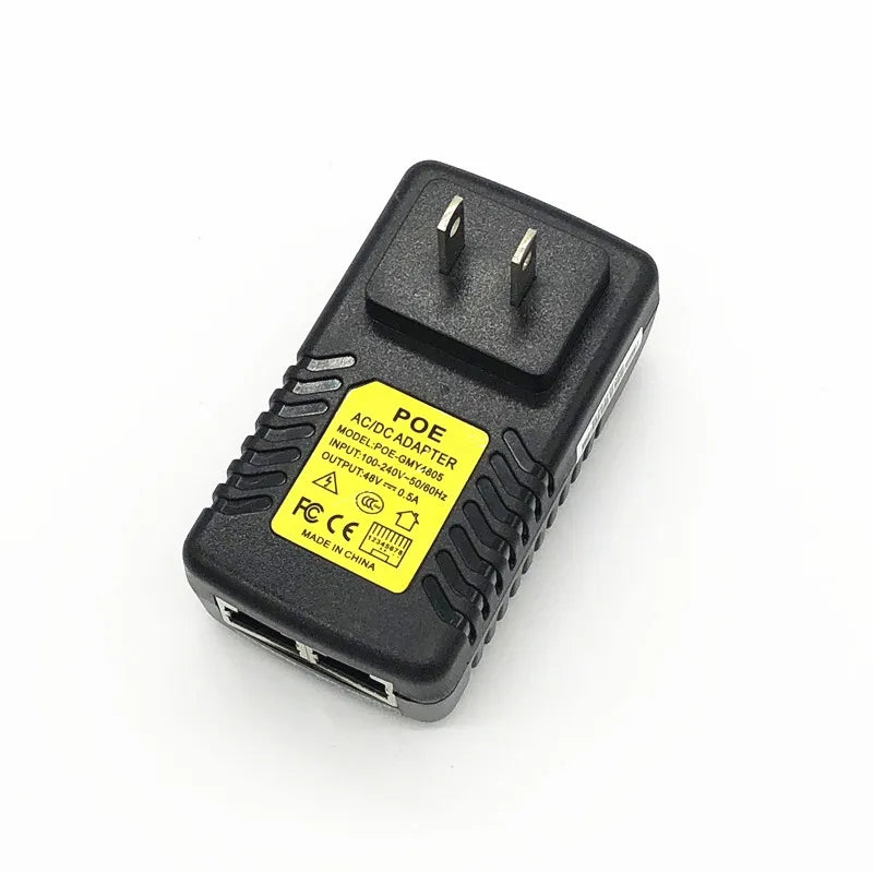 Adaptador de corriente para inyector POE de CCTV de CA 110 V-240 V a CC 12 V, 24 V, 48 V, 0,5 A, 1 A, cable de alimentación PoE para cámara IP Ethernet y teléfono