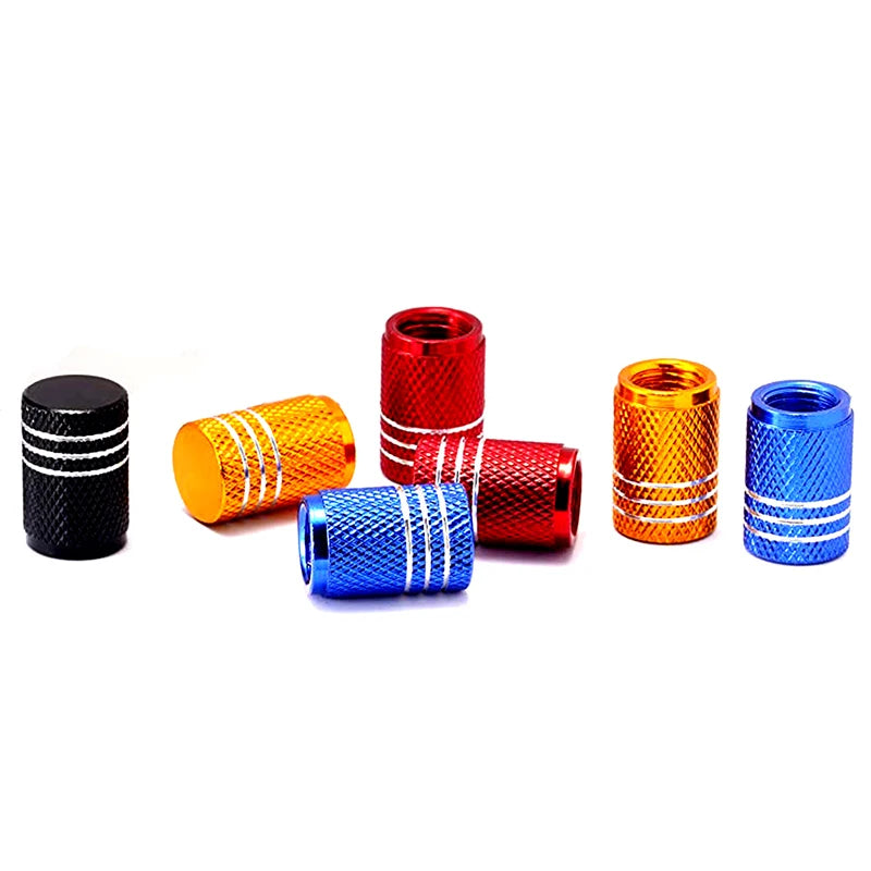 8Pc Tire Valve Caps Tyre Rim Stem Cover Dust Proof Auto Wheel Cap Aluminum Alloy Nipple Caps for Cars and Motorcycles Bikes