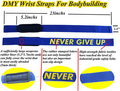 Fitness Lifting Wrist Strap Brace for Weightlifting Crossfit Bodybuilding Support Kettlebell Dumbbell Weights Strength Workout