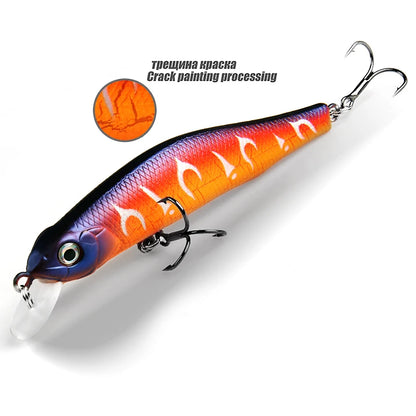 BEARKING 80mm 8.5g professional quality magnet weight fishing lures minnow crank hot model Artificial Bait Tackle