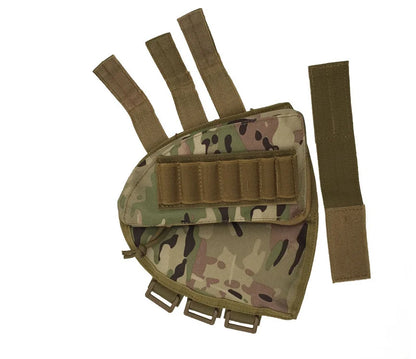 Tactical Muti-functional Hunting Zipper Rifle Buttstock Pack Bag Cheek Pad Rest Shell Mag Ammo Pouch Pocket Magazine Bandolier