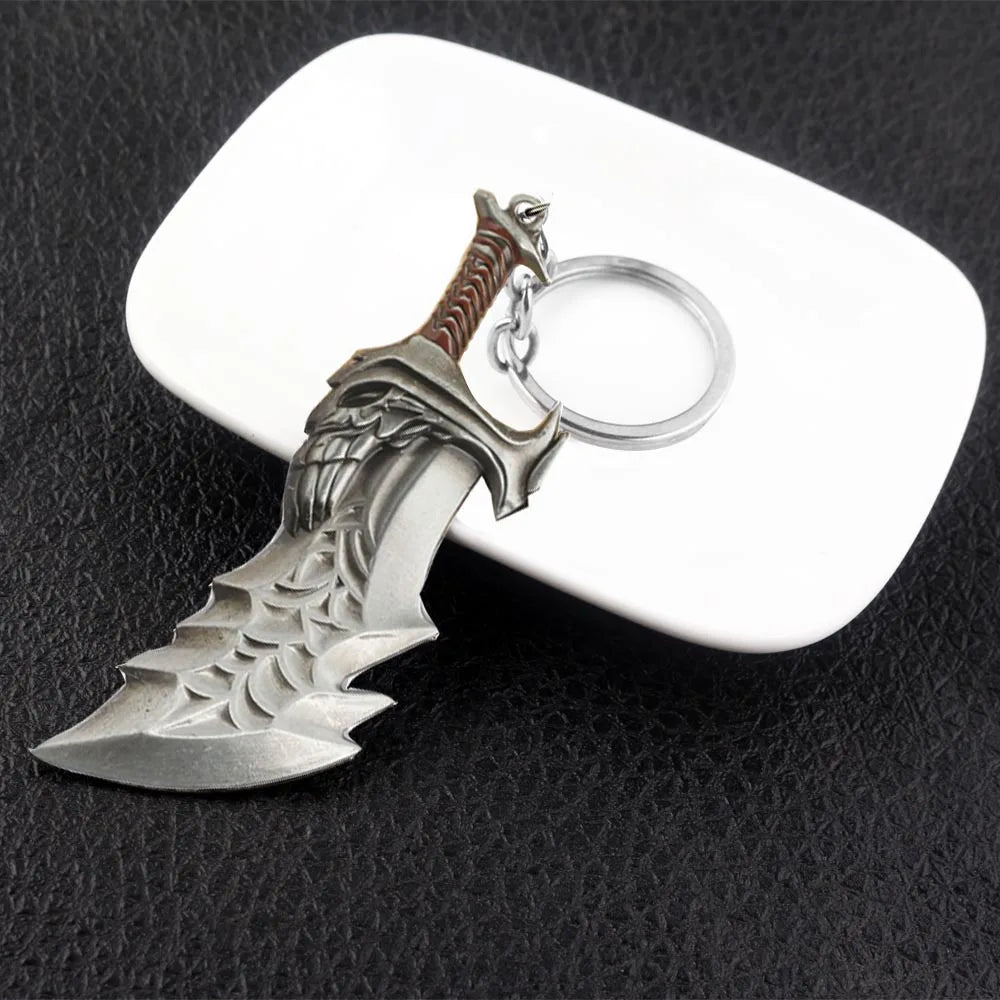 New God of War 4 Kratos Sword Keychain Pendant Keyring Jewelry Men And Women Car key chain Accessories