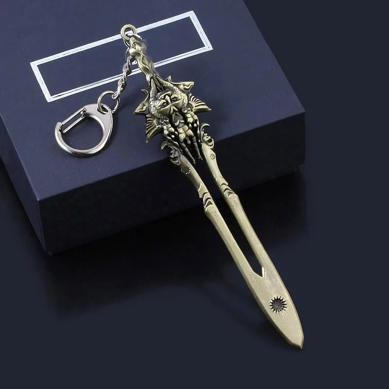 New God of War 4 Kratos Sword Keychain Pendant Keyring Jewelry Men And Women Car key chain Accessories