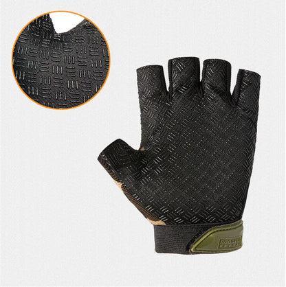 1Pair Gear Fingerless Hard Knuckle Tactical Gloves Men Half Finger Fitness Sport Gym Driving Riding Motorcycle Gloves