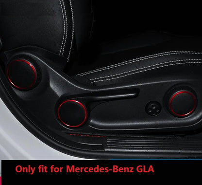 AngelguoguoCar Window glass lift button Trim Cover sticker for Mercedes Benz A/B/C(W204)/E(W212)/GLA /CLA/ GLK/ GLE-class