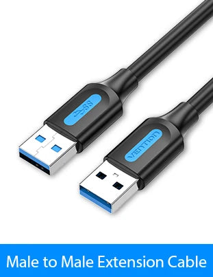 Vention USB to USB Cable USB 3.0 2.0 Male to Female Extension Cable USB 3.0 Data Cord for Smart TV PC SSD USB 2.0 Cable Extender