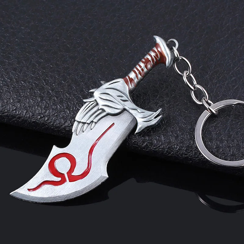 New God of War 4 Kratos Sword Keychain Pendant Keyring Jewelry Men And Women Car key chain Accessories