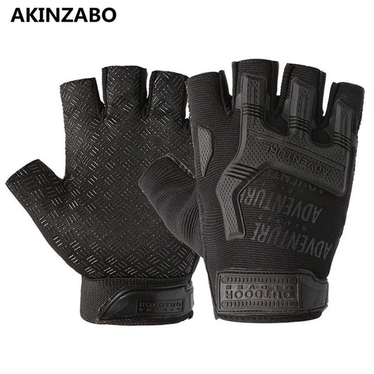 1Pair Gear Fingerless Hard Knuckle Tactical Gloves Men Half Finger Fitness Sport Gym Driving Riding Motorcycle Gloves