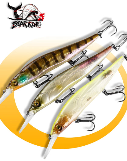 Bearking professional Wobbler 110mm 14g Dive 1.8m SP Fishing Lures Artificial Bait Predator Tackle jerkbaits for pike and bass