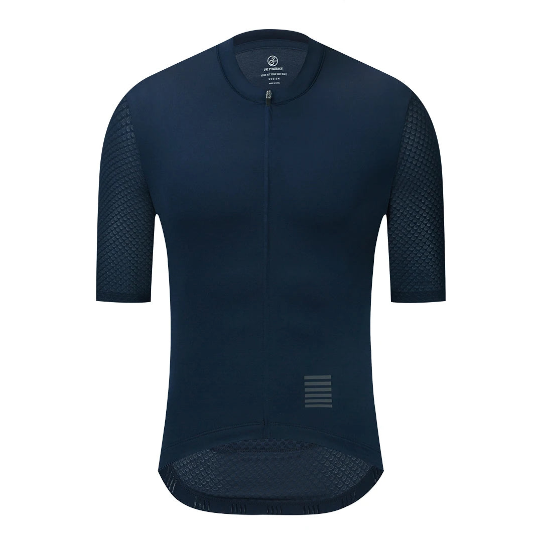 YKYWBIKE - Maillot de ciclismo para hombre, camiseta de ciclismo de montaña, camiseta de ciclismo de descenso, ropa de ciclismo de manga corta de equipo profesional de alta calidad