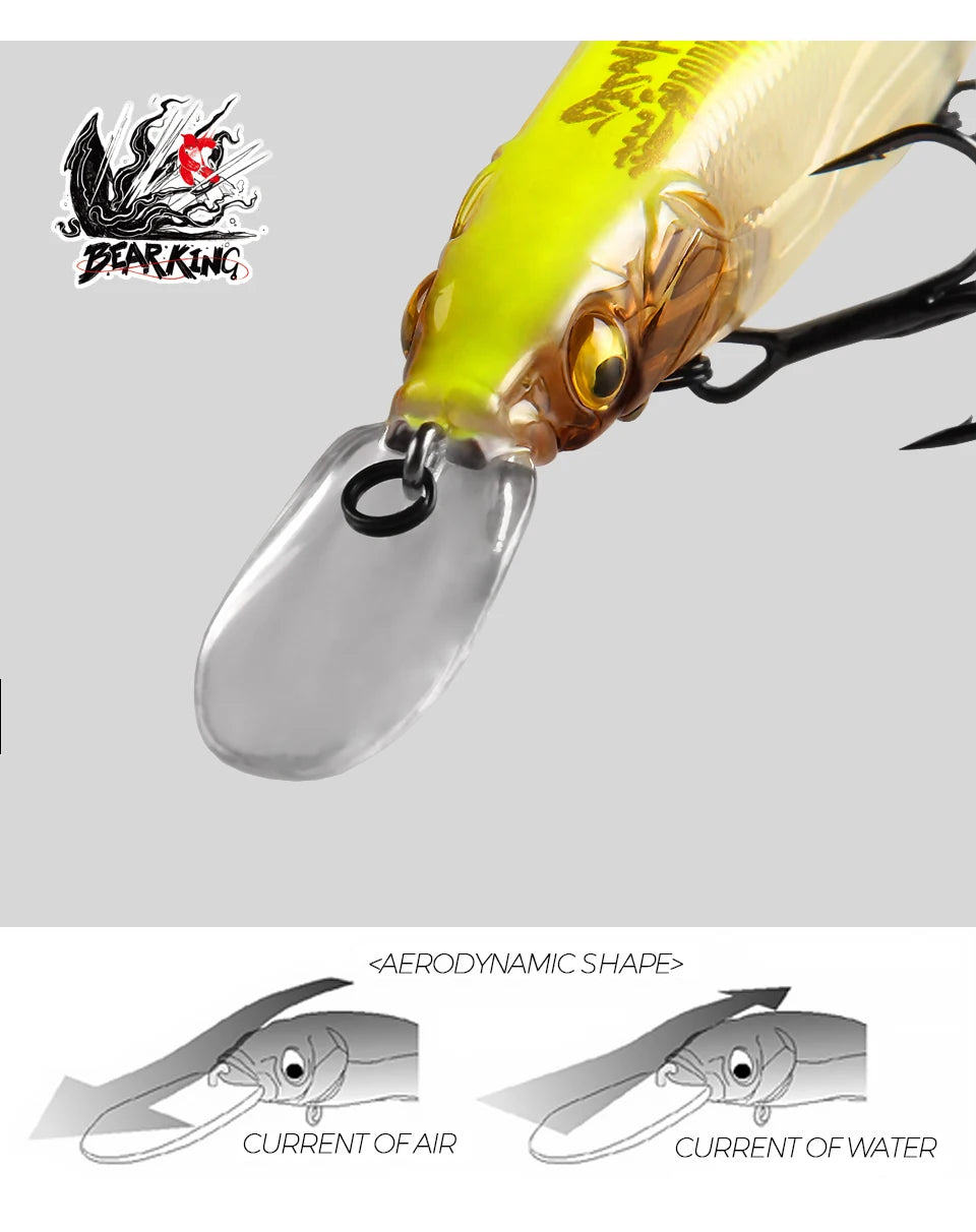 Bearking professional Wobbler 110mm 14g Dive 1.8m SP Fishing Lures Artificial Bait Predator Tackle jerkbaits for pike and bass