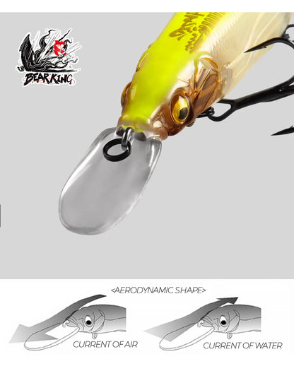 Bearking professional Wobbler 110mm 14g Dive 1.8m SP Fishing Lures Artificial Bait Predator Tackle jerkbaits for pike and bass