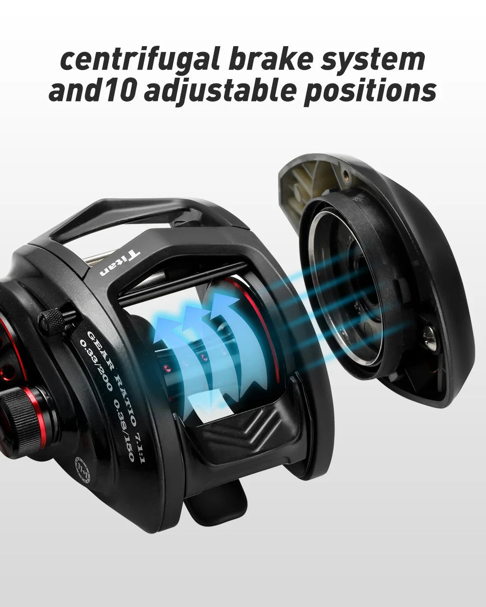 JOHNCOO Fishing reel MT200 Bait Casting Reel Big Game 13kg Max Drag jigging Fishing Reel 11+1 BB 7.1:1 Baitcasting reel