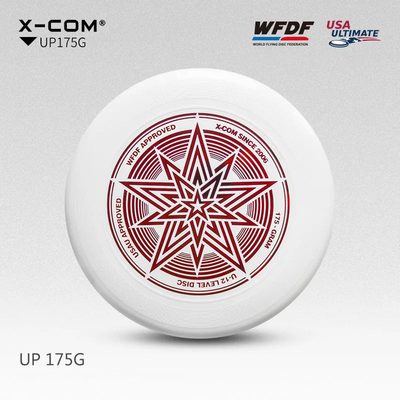 X-COM Professional Ultimate Flying Disc Certified by WFDF For Ultimate Disc Competition Sports 175g