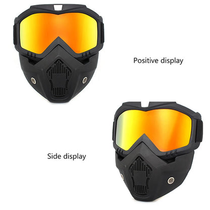 Dustproof Motocross Glasses Adjustable Motorcycle Goggles Breathable Full Face Protective Motorbike Dirt Bike Off-road Mask