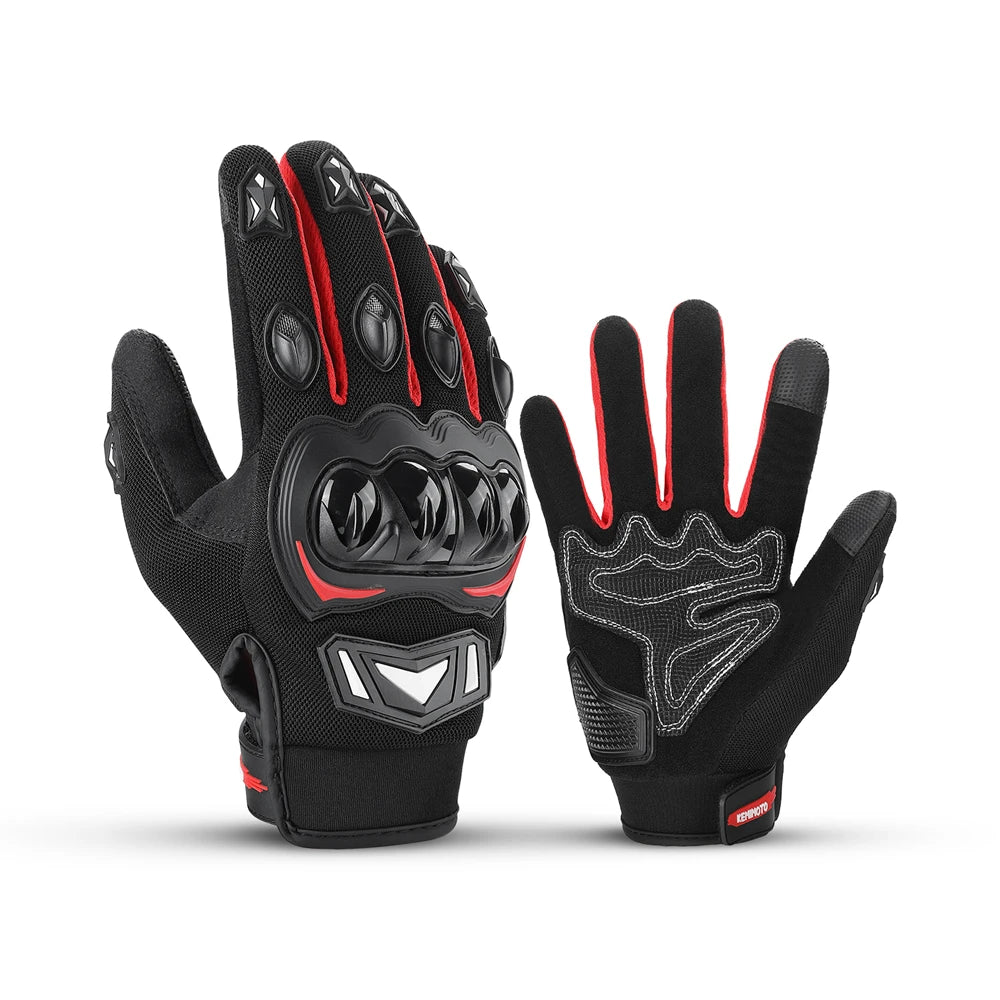 Guantes de motocicleta CE, guantes de verano para montar a caballo, guantes tácticos de pantalla táctil con nudillos duros para motocross, ATV, UTV