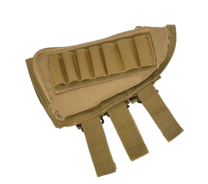 Tactical Muti-functional Hunting Zipper Rifle Buttstock Pack Bag Cheek Pad Rest Shell Mag Ammo Pouch Pocket Magazine Bandolier