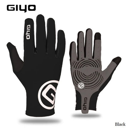 Giyo Wind Breaking Cycling Full Finger Gloves Touch Screen Anti-slip Bicycle Lycra Fabric Mittens Bicicleta Road Bike Long Glove