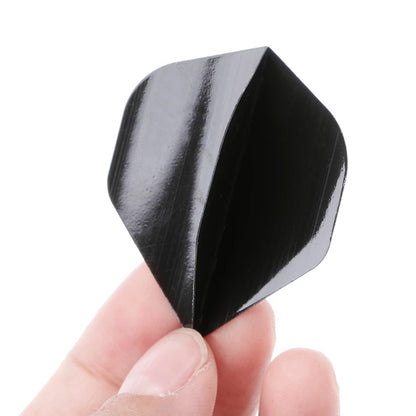 30 Pcs PET Dart Flights High Quality Simple Pure Black Darts Accessories Replaceable Dart Wing