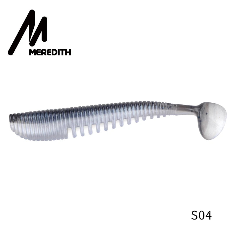 MEREDITH Awaruna Fishing Lures 8cm 9.5cm 13cm Artificial Baits Wobblers Soft Lures Shad Carp Silicone Fishing Soft Baits Tackle